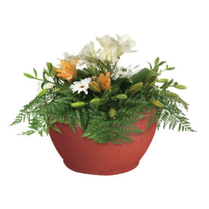 2321_RoundPlanter(flowers)