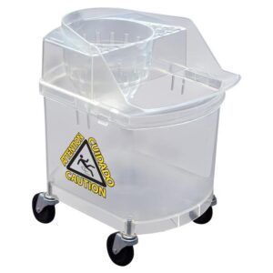 26 Qt . Transparent Mop Bucket w/ Casters