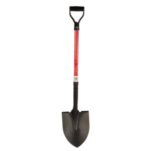 Fiberglass Round Point Shovel - Short Handle