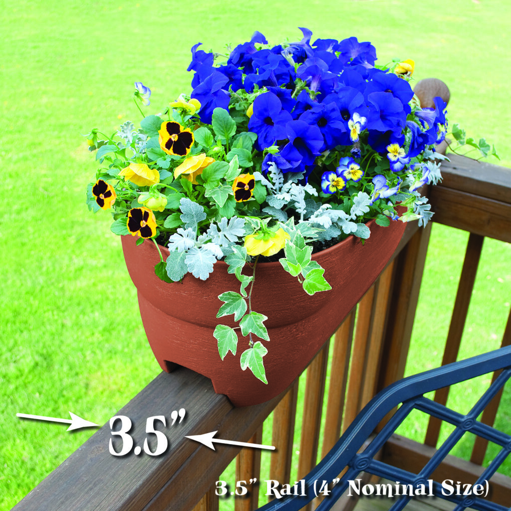 Triangular Railing Planter Bloomers Railing Planter – Emsco Group